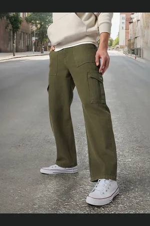 URBANO Men Loose Fit Non-Stretchable Cargo Jeans