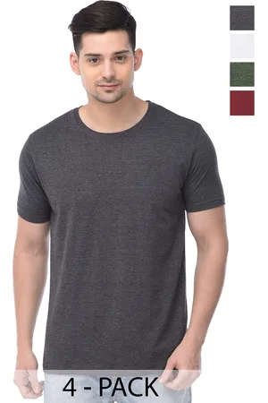 Color Capital Unisex Pack Of 4 Cotton T-shirt