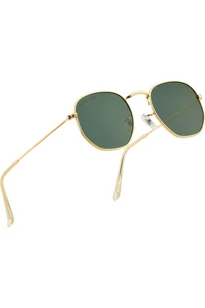 Royal Son Round Sunglasses with Polarised and UV Protected Lens- CHI00108-C7-R1