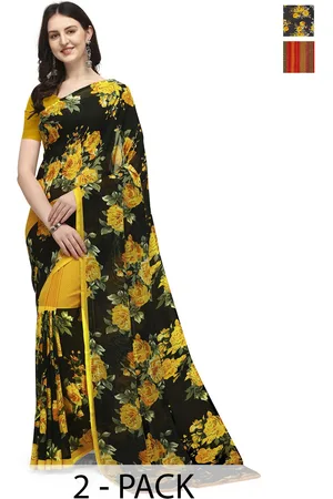 ANAND SAREES Floral Saree Pack of 2