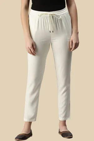 De Moza Women Mid-Rise Regular Trousers