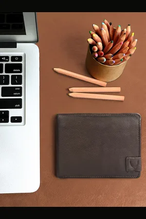 Hidesign Men Brown Solid Two Fold Leather Wallet