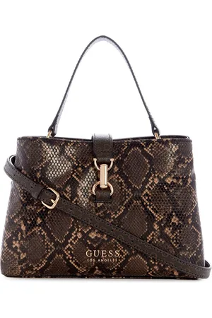 Guess Animal Printed PU Structured Satchel