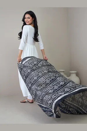 InWeave Women Empire Kurta with Palazzos & With Dupatta