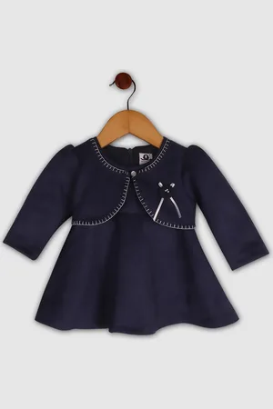 BAESD Girls Round Neck Embellished A-Line Dress