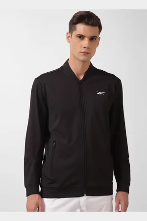 Reebok Collarless Zip-Up Sporty Jackets