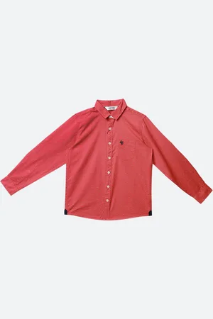CANTABIL Boys Peach-Coloured Casual Shirt