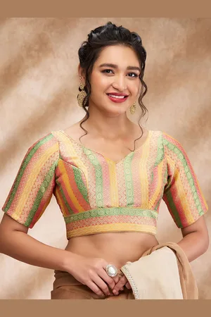 SALWAR STUDIO Woven Design Saree Blouse