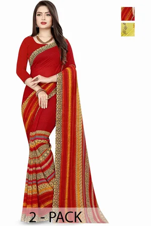 ANAND SAREES Floral Ply Saree Pack of 2