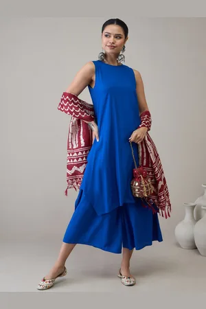 InWeave Women Regular Kurta with Palazzos & With Dupatta