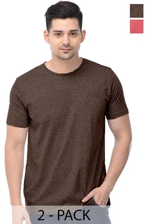 Color Capital Pack Of 2 Round Neck Cotton T-shirts
