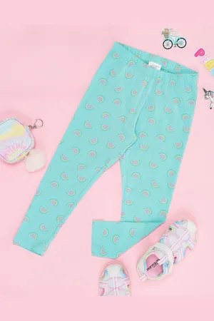 Pantaloons Girls Geometric Printed Pure Cotton Leggings