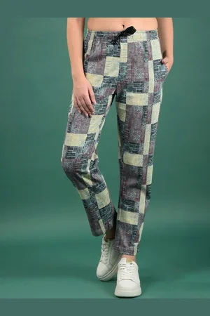 Dollar Missy Women Printed Relaxed Fit Cotton Trousers