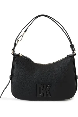 DKNY PU Structured Hobo Bag with Cut Work