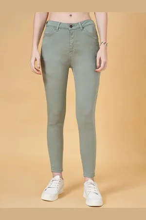 PEOPLE Women Skinny Fit Light Fade Cotton Jeans