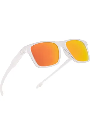 Royal Son Men Square Sunglasses with Polarised and UV Protected Lens SG-RS1010-C6-Red