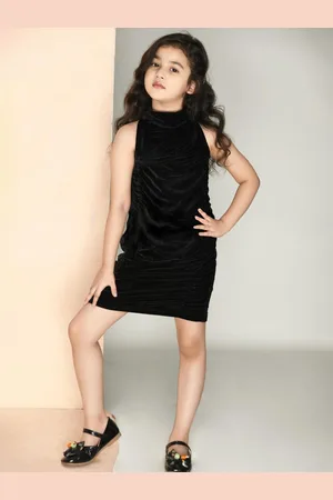 BAESD Girls Embellished Detail Halter Neck Bodycon Dress