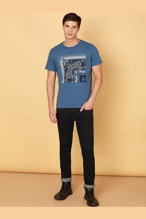 Wrangler Men Skanders Slim Fit Low Rise Clean Look Stretchable Jeans