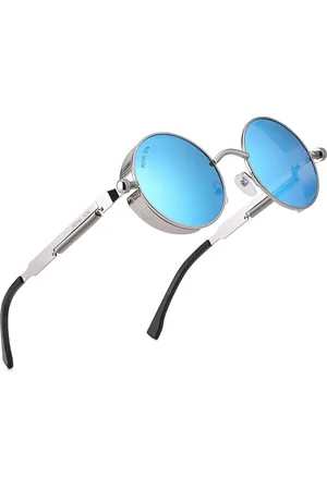 Royal Son Unisex Round Polarised & UV Protected Sunglasses CHI0084-C3