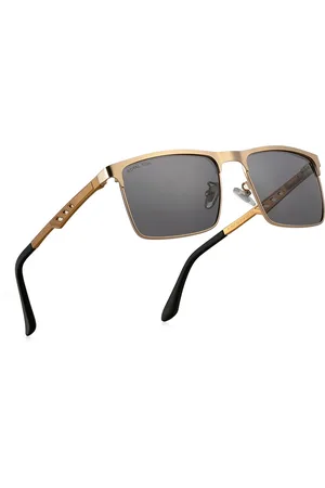 Royal Son Men Rectangle Sunglasses with Polarised and UV Protected Lens CHI00130-C4