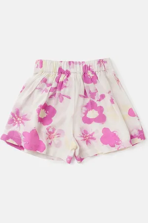 Angel & Rocket Girls Floral Printed Mid-Rise Shorts
