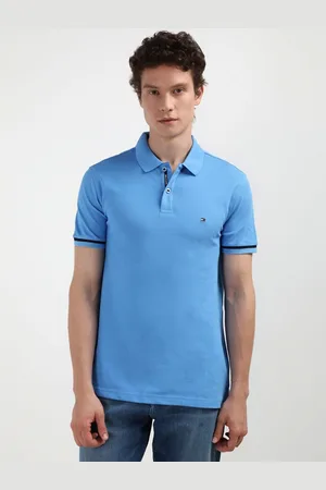 Tommy Hilfiger Men Solid Polo Collar Organic Cotton T-shirt