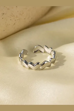 Myki Silver-Plated Glamourous Stainless Steel Finger Ring