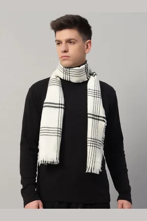 HANDICRAFT PALACE Men Checked Merino Wool Mufflers