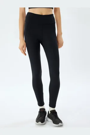 Koton Women High-Rise Ankle Length Gym Tights