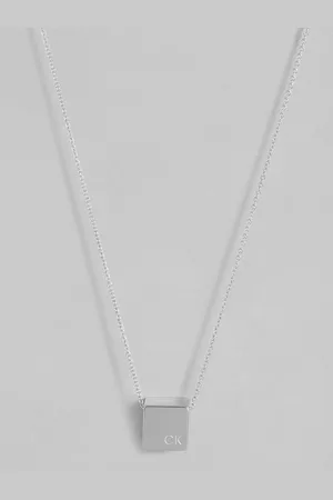 Calvin Klein Geometric Stainless Steel Pendant With Chain