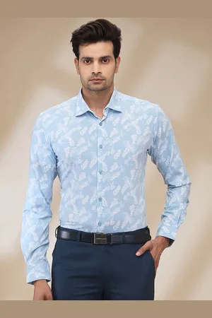 Park Avenue Men Spread Collar Tropical Printed Slim Fit Casual Shirt