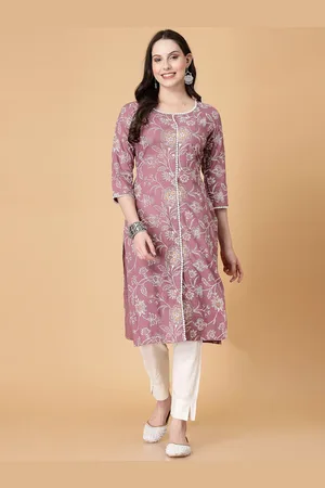 God Bless Floral Printed Straight Kurta