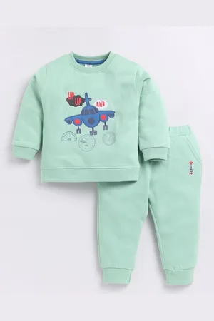 dollar Boys Printed Round Neck Long Sleeves Sweatshirt With Trouser