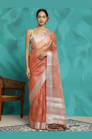 Jaipur Zari Woven Banarasi Organza Saree