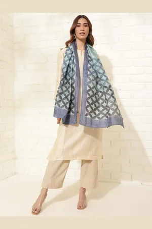 Fabindia Ethnic Motifs Printed Silk Stole