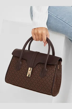 Styli Brown PU Structured Satchel
