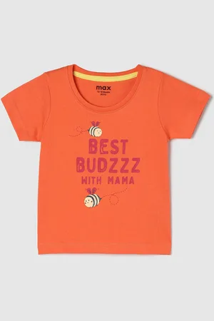 Max Collection Boys Typography Printed Pure Cotton T-Shirt