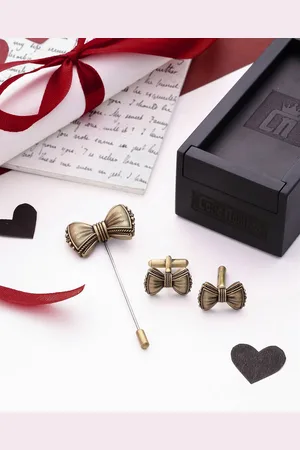 COSA NOSTRAA Men Tiepin & Cufflinks Gift Set