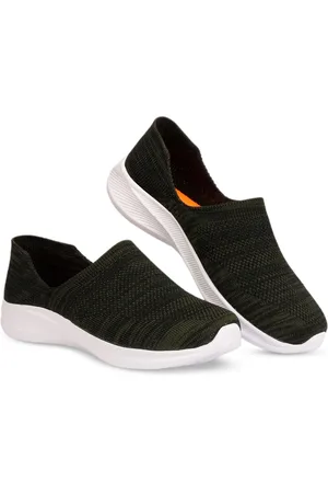 Kraasa Women Mesh Comfort Insole Contrast Sole Slip On Sneakers