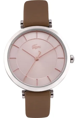 Lacoste Women Rose Gold & Brown Leather Analogue Watch 2001141