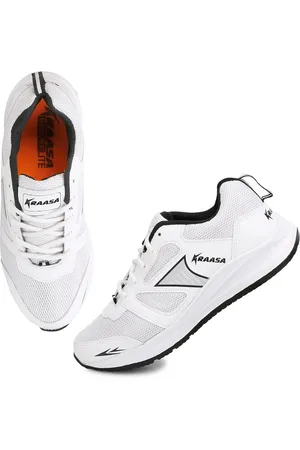 Kraasa Men White Running Shoes