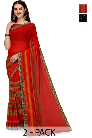 ANAND SAREES Polka Dot Saree Pack of 2