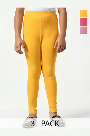 KAYU Girls Pack Of 3 Ankle-Length Leggings