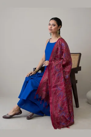 InWeave Women Regular Kurta with Palazzos & With Dupatta