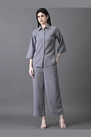 Roadster The Lifestyle Co Pleated Shirt & Trouser Co-Ord Set