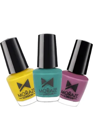 Moraze Set Of 3 Long Stay Glossy Nail Polishes-5ml Each