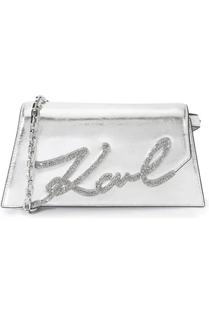 Karl Lagerfeld PU Structured Sling Bag with Quilted