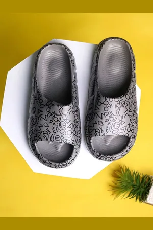 Brauch Men Open Toe Printed Slip On Sliders