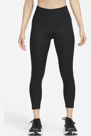 Nike Fast Women Mid-Rise 7/8 Running Sweat-Wicking Cropped Tights with Pockets