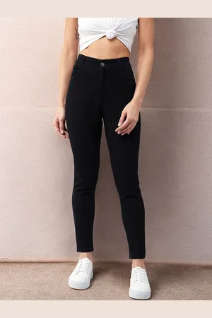 DOLCE CRUDO Women Skinny Fit High-Rise Heavy Fade Stretchable Jeans